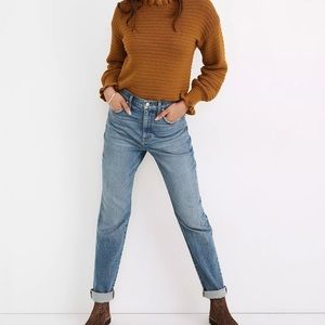 Madewell The High Rise Slim Boyjean Neal Wash Tencel 33